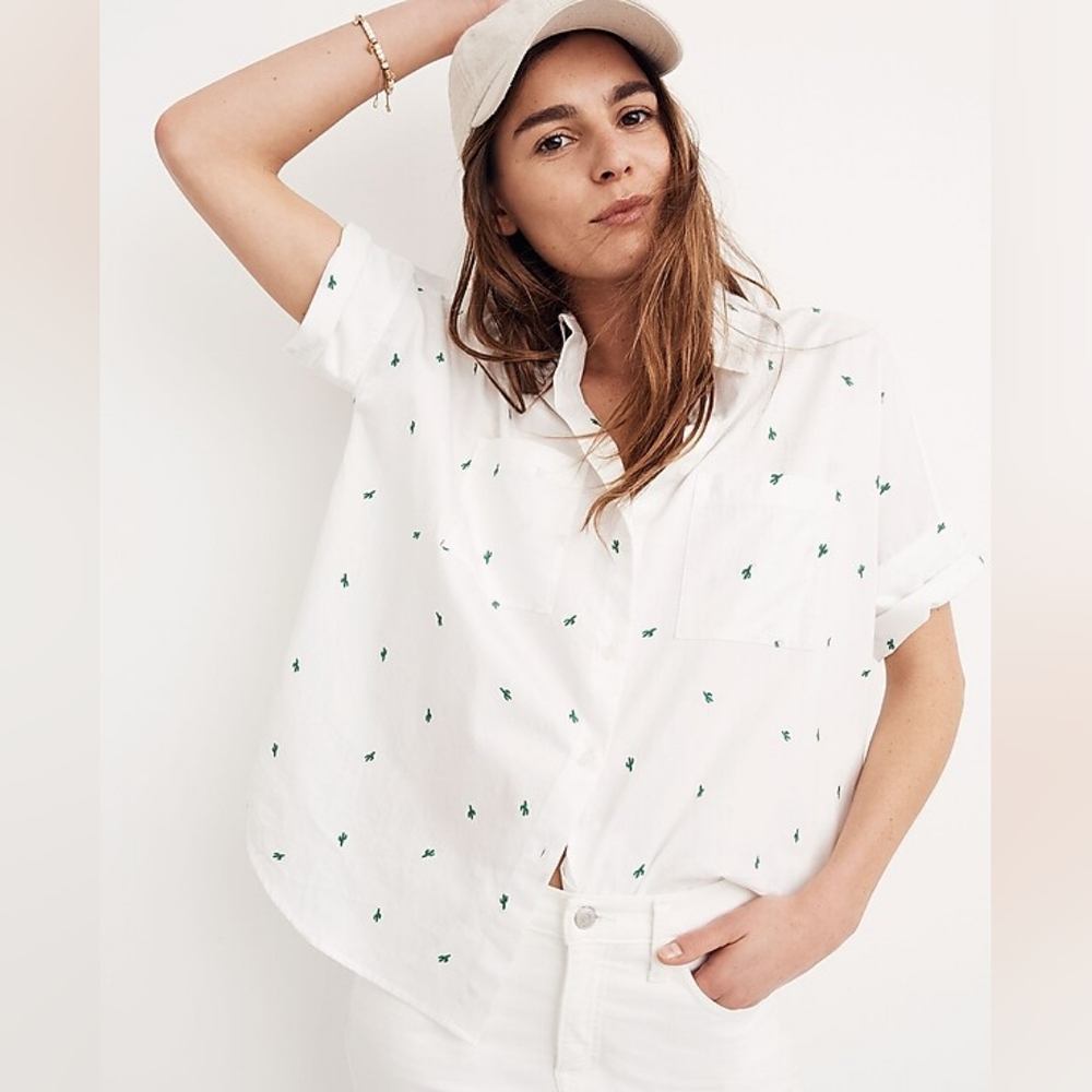 Embroidered Cactus Courier Shirt
